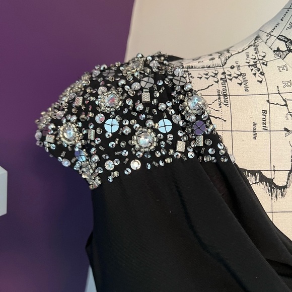 7 for $30 Alex Evenings Dress with Beaded Shoulders - Picture 2 of 10